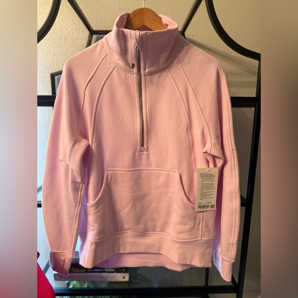 lululemon Scuba Oversized Funnel-Neck Half Zip Pink Organza XS/S NWT - Picture 2 of 6